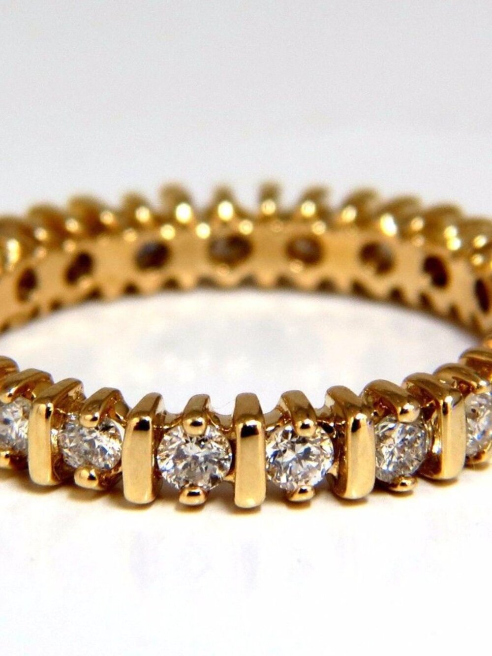 .40ct Natural Round Diamonds Eternity Ring 14kt*